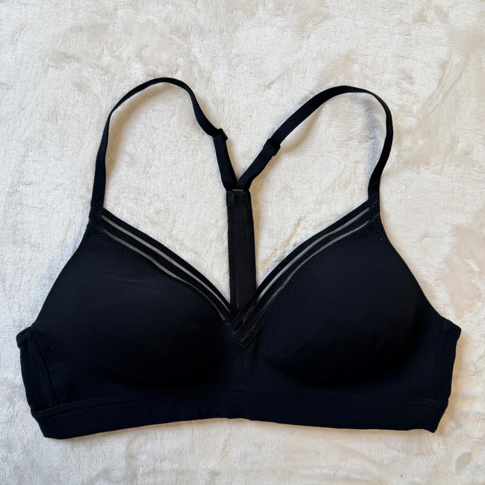 Athleta Black Strappy Sports Bra
